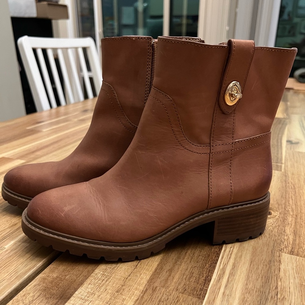 Coach Women's Georgetta Saddle Burnished Boot 7.5 M
